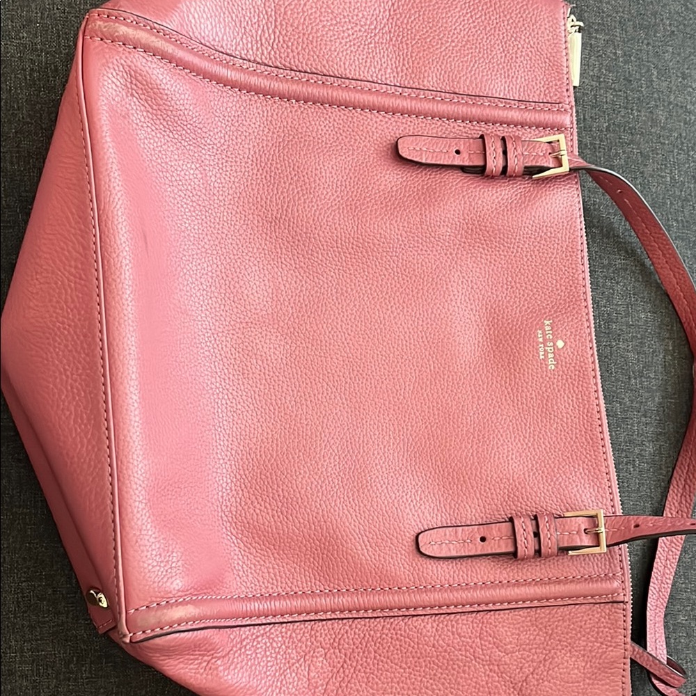 Kate Spade Pink Structured Leather Tote